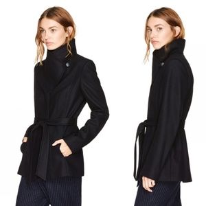 Aritzia Babaton Spencer Wool Coat in Black